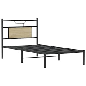 Rám postele bez matrace dub sonoma 75 x 190 cm kompozitní dřevo - obrázek 5