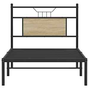 Rám postele bez matrace dub sonoma 75 x 190 cm kompozitní dřevo - obrázek 6