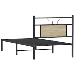 Rám postele bez matrace dub sonoma 75 x 190 cm kompozitní dřevo - obrázek 8