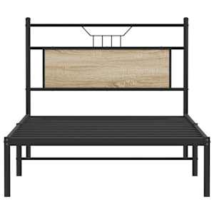Rám postele bez matrace dub sonoma 100x190 cm kompozitní dřevo - obrázek 6