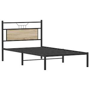 Rám postele bez matrace dub sonoma 100x200 cm kompozitní dřevo - obrázek 5