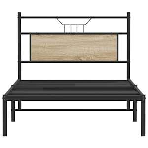 Rám postele bez matrace dub sonoma 100x200 cm kompozitní dřevo - obrázek 6