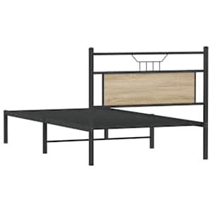 Rám postele bez matrace dub sonoma 100x200 cm kompozitní dřevo - obrázek 8