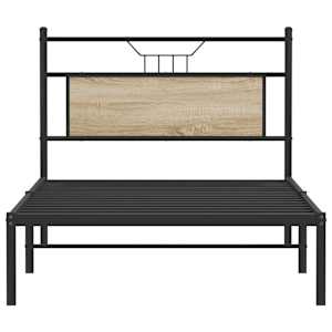 Rám postele bez matrace Dub Sonoma 107x203cm Dřevěné konstrukce - obrázek 6