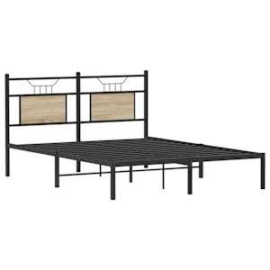Rám postele bez matrace dub sonoma 137x190 cm kompozitní dřevo - obrázek 5