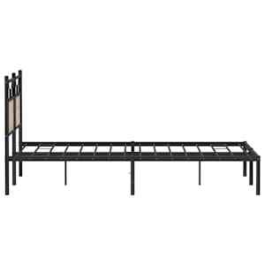 Rám postele bez matrace dub sonoma 137x190 cm kompozitní dřevo - obrázek 7