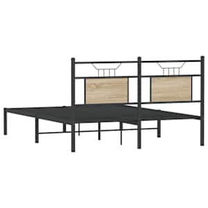 Rám postele bez matrace dub sonoma 137x190 cm kompozitní dřevo - obrázek 8