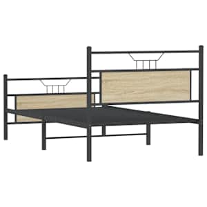 Rám postele bez matrace dub sonoma 100x200 cm kompozitní dřevo - obrázek 8