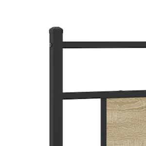 Rám postele bez matrace dub sonoma 100x200 cm kompozitní dřevo - obrázek 9