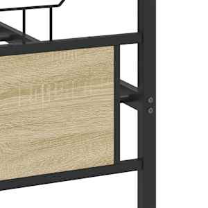 Rám postele bez matrace dub sonoma 140x190 cm kompozitní dřevo - obrázek 10