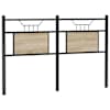 vidaXL vahetatav voodipeats, Sonoma tamm, 150 cm, tehispuit ja teras