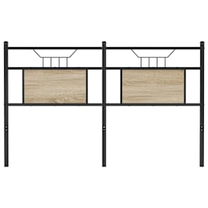 Náhradní čelo postele Sonoma Dub 150 cm Dřevěné a ocelové konstrukce - obrázek 4