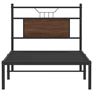 Rám postele bez matrace hnědý dub 80 x 200 cm kompozitní dřevo - obrázek 6