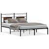 vidaXL voodiraam ilma madratsita pruun tamm 150x200 cm tehispuit