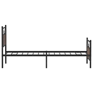 Rám postele bez matrace hnědý dub 100 x 200 cm kompozitní dřevo - obrázek 7