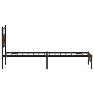 Rám postele bez matrace kouřový dub 75x190 cm kompozitní dřevo - obrázek 7