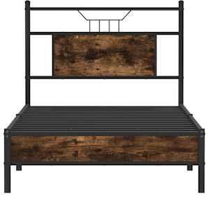 Rám postele bez matrace kouřový dub 90x190 cm kompozitní dřevo - obrázek 6