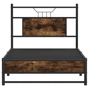 Rám postele bez matrace kouřový dub 80x200 cm kompozitní dřevo - obrázek 6