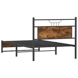 Rám postele bez matrace kouřový dub 107x203 cm kompozitní dřevo - obrázek 8