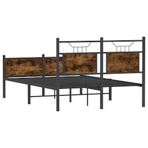 Rám postele bez matrace kouřový dub 120x190 cm kompozitní dřevo - obrázek 8