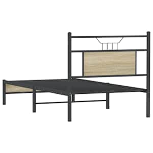 Rám postele bez matrace dub sonoma 90 x 200 cm kompozitní dřevo - obrázek 8