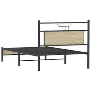 Rám postele bez matrace dub sonoma 100x200 cm kompozitní dřevo - obrázek 8