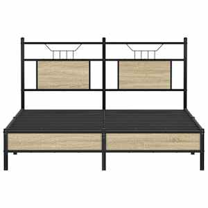 Rám postele bez matrace dub sonoma 140x190 cm kompozitní dřevo - obrázek 6
