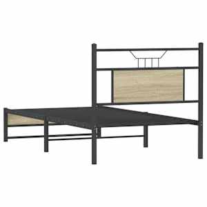Rám postele bez matrace dub sonoma 75 x 190 cm kompozitní dřevo - obrázek 8