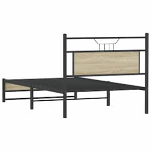 Rám postele bez matrace Dub Sonoma 107x203cm Dřevěné konstrukce - obrázek 8