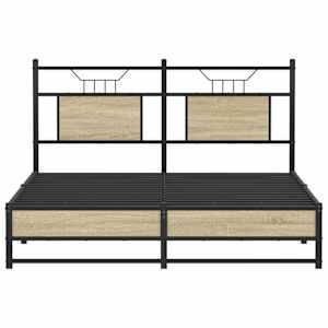 Rám postele bez matrace dub sonoma 140x190 cm kompozitní dřevo - obrázek 6