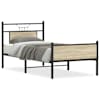 vidaXL peatsiga voodiraam, ilma madratsita, Sonoma tamm 75x190 cm