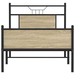 Rám postele bez matrace dub sonoma 75 x 190 cm kompozitní dřevo - obrázek 6