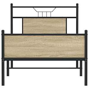 Rám postele bez matrace dub sonoma 80 x 200 cm kompozitní dřevo - obrázek 6