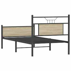 Rám postele bez matrace dub sonoma 90 x 190 cm kompozitní dřevo - obrázek 8