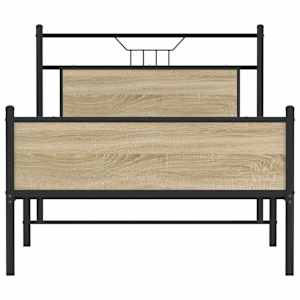 Rám postele bez matrace dub sonoma 100x190 cm kompozitní dřevo - obrázek 6