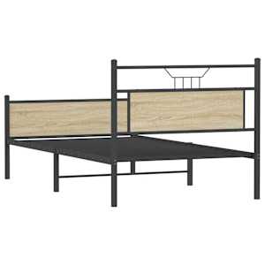 Rám postele bez matrace Dub Sonoma 107x203cm Dřevěné konstrukce - obrázek 8