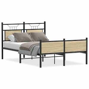 Rám postele bez matrace dub sonoma 120x190 cm kompozitní dřevo - obrázek 2