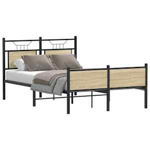 Rám postele bez matrace dub sonoma 120x190 cm kompozitní dřevo - obrázek 1