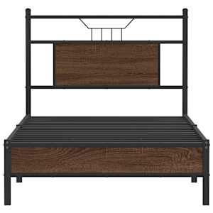 Rám postele bez matrace hnědý dub 75 x 190 cm kompozitní dřevo - obrázek 6