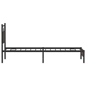 Rám postele bez matrace hnědý dub 90 x 190 cm kompozitní dřevo - obrázek 7