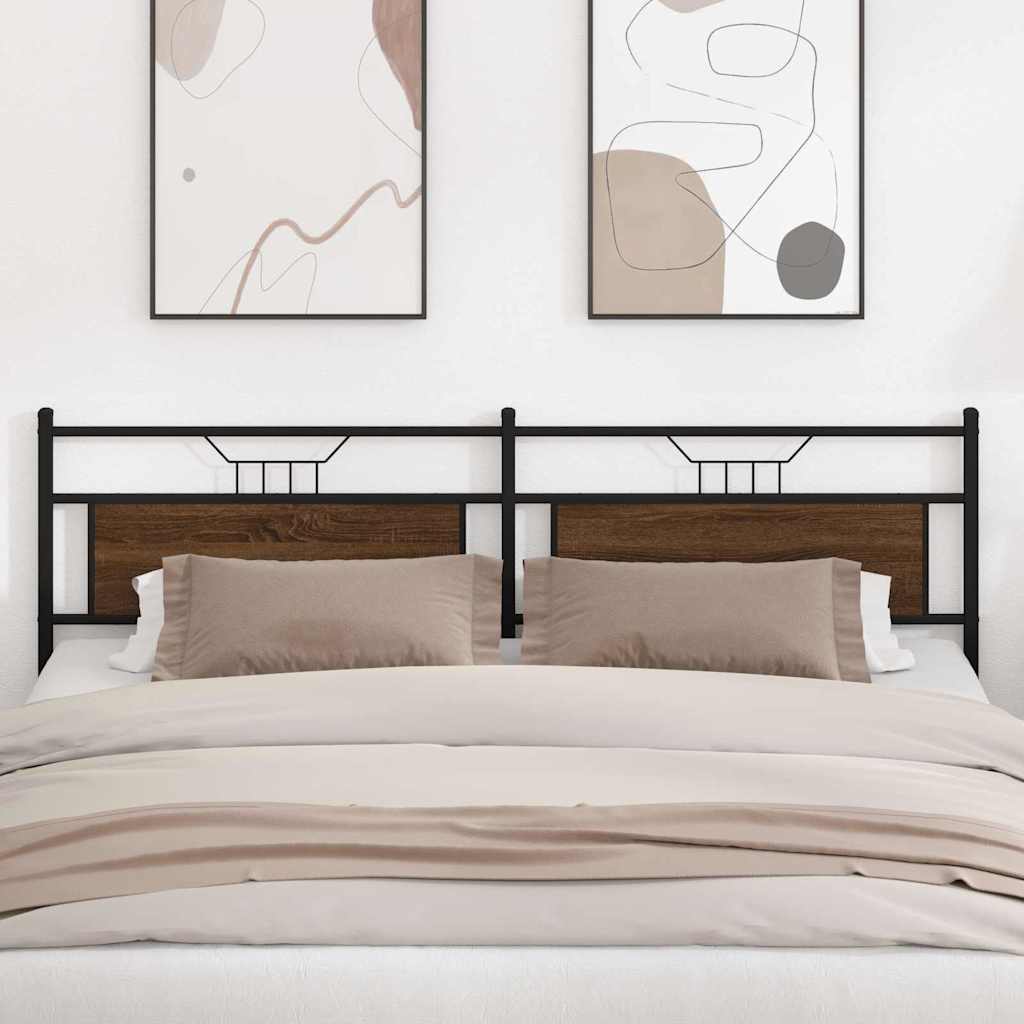 Sengeramme Uden Madras Konstrueret Træ Brunt Eg Brun Eg - med sengegavl og lavt fodgærde / 150 x 200 cm