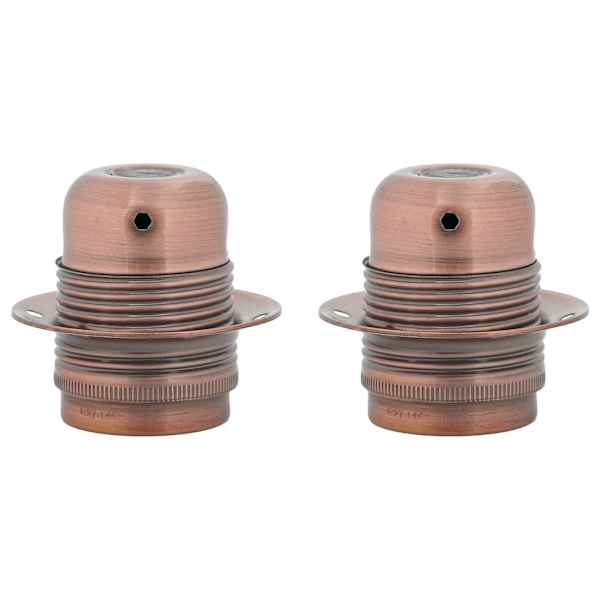 vidaXL Lambihoidjad 2 tk Red Bronze E27