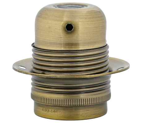 vidaXL Douilles de lampe 2 pcs bronze E27