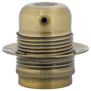 vidaXL Douilles de lampe 2 pcs bronze E27