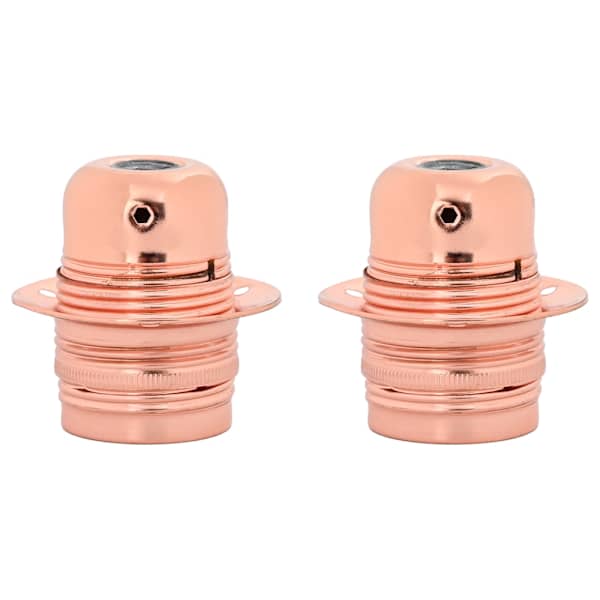 vidaXL Lambihoidjad 2 tk Rose Gold E27