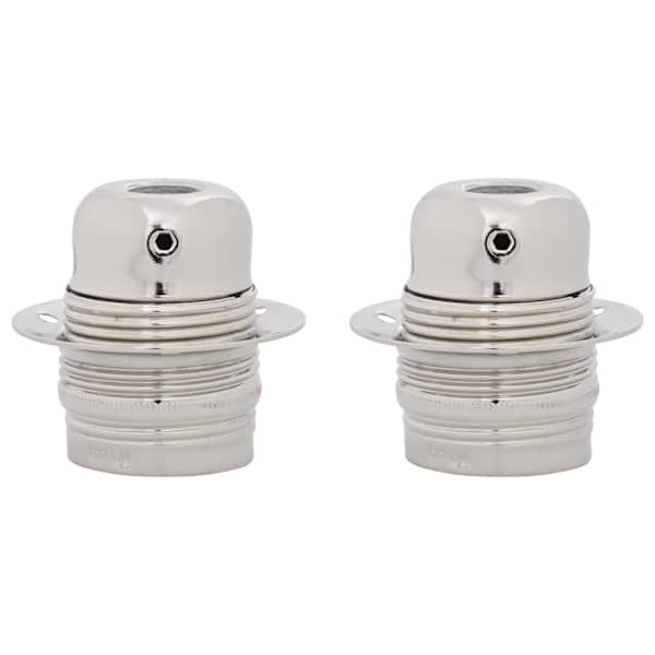 vidaXL Lambihoidjad 2 tk Satin Nickel E27