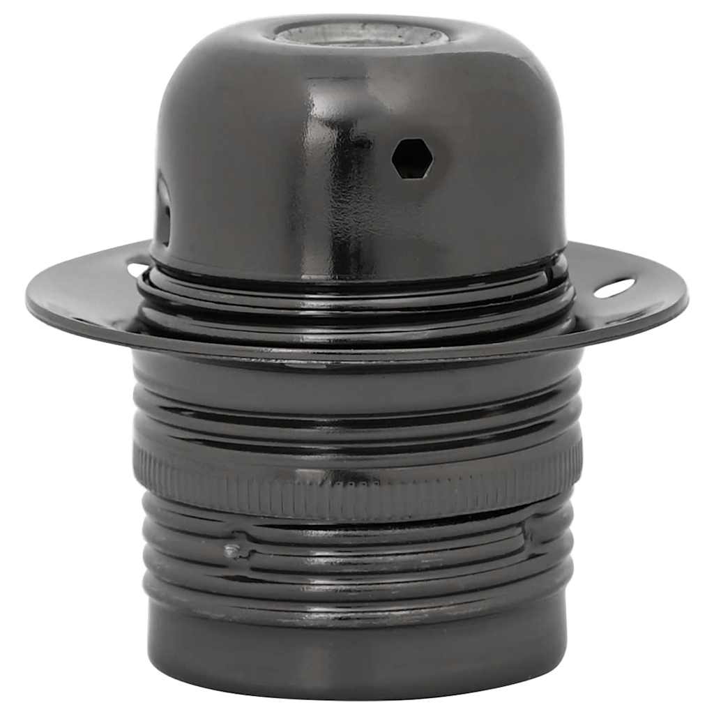 vidaXL Lamphouders 2 st glanzend zwart E27 afbeelding