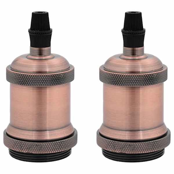 vidaXL Lambihoidjad 2 tk Red Bronze E27