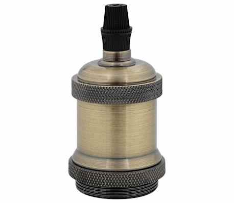 vidaXL Lamp Holders 2 pcs Bronze E27