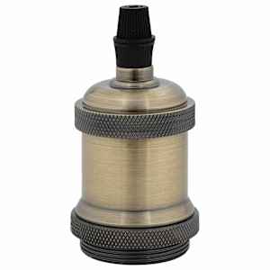 vidaXL Lamp Holders 2 pcs Bronze E27